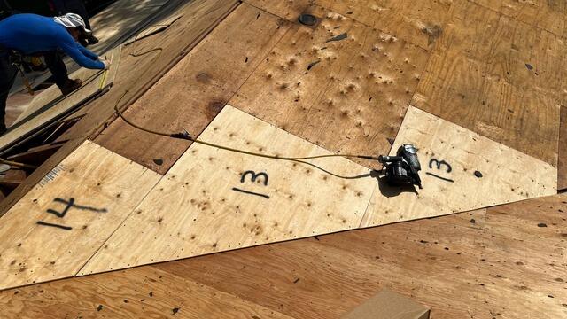 New Plywood Is Installed