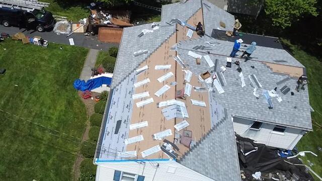 New Shingles Are Installed