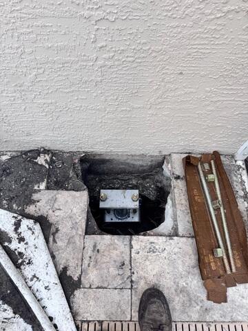 Complete Helical Pier Installation