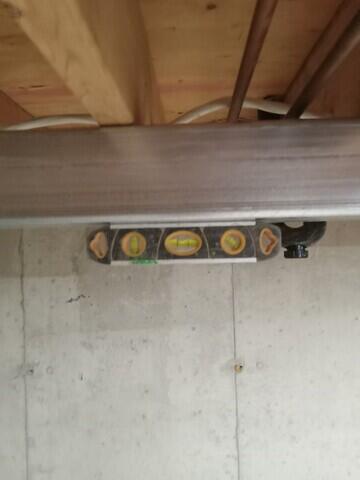 Beam installed