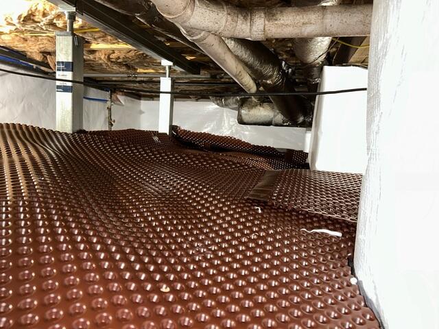 Drainage Matting Installed