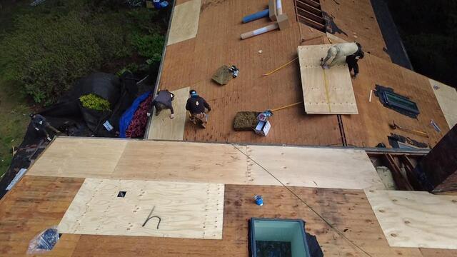 New Plywood Is Installed