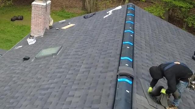 Ridge Vent Is Installed