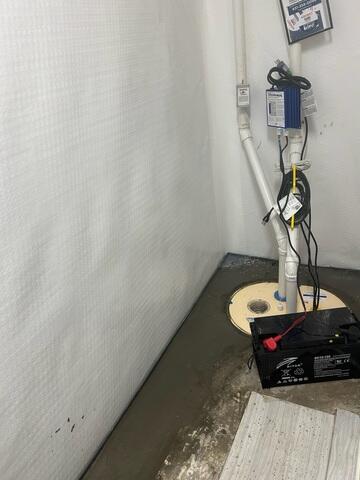 TripleSafe Sump Pump Installed