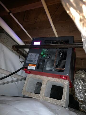 SaniDry Sedona dehumidifier