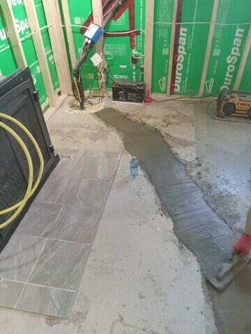 Feedline to sump
