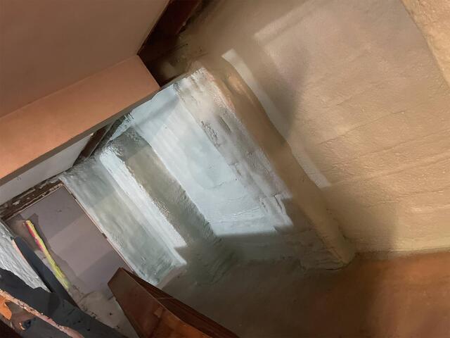 2"of spray foam on foundation wall