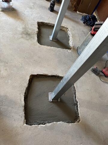 SmartJack Placed on Footings