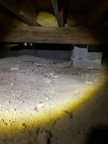 Damp Crawl Space