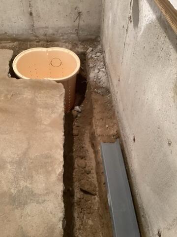 Basement Perimeter Concrete Chipping