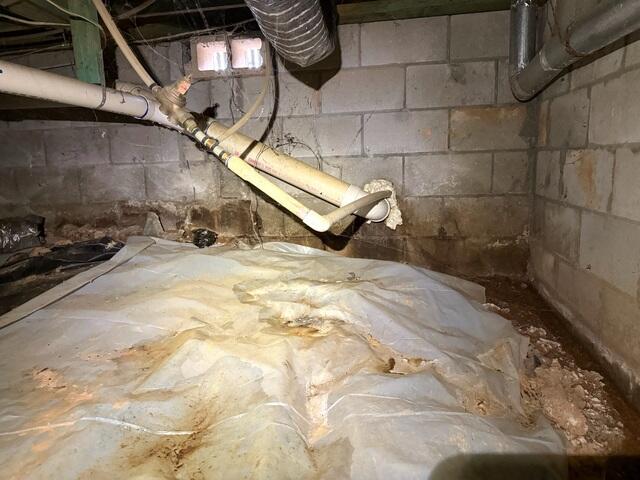 Before Crawl Space. Repair
