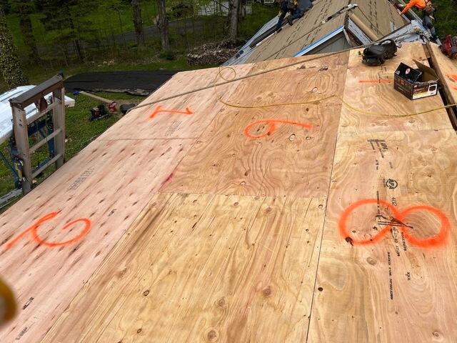 New Plywood Is Installed