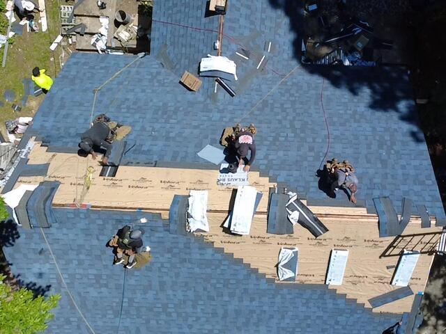 New Shingles Are Installed