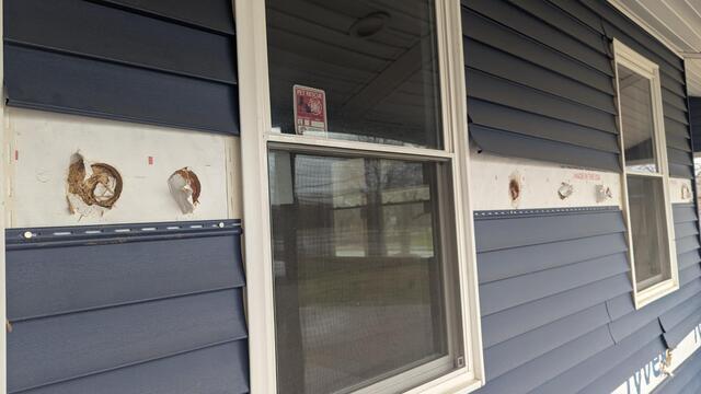 Siding Taken Off