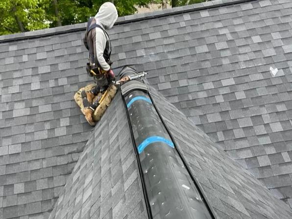 Ridge Vent Is Installed