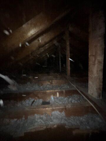 The attic during our inspection