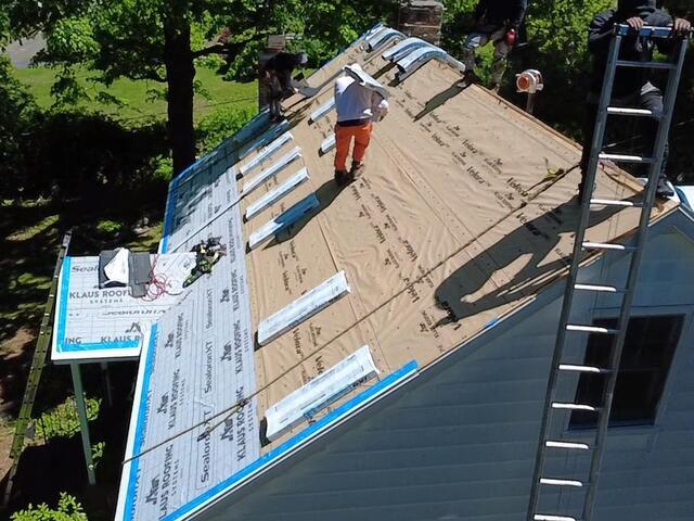 The Rest of the Underlayment and Flashing Are Installed