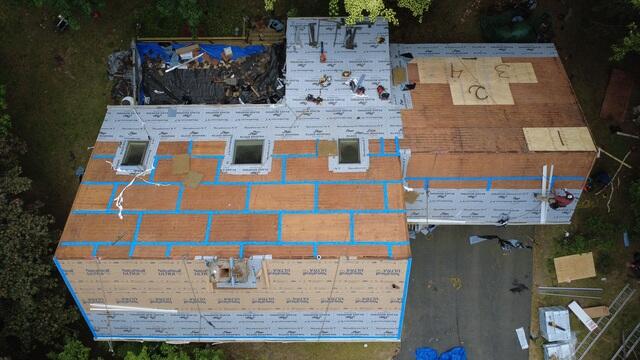 Underlayment is Completed and Drip Edge Is Installed