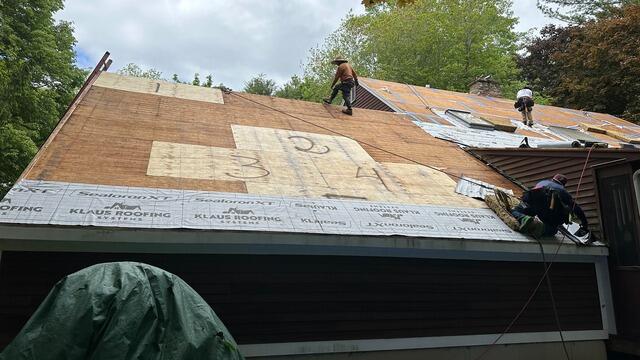 Seams Are Taped and Ice-and-Water Shield Is Installed