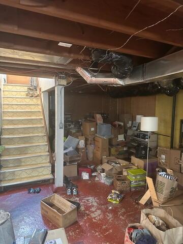 Discoloration on Basement Floors.