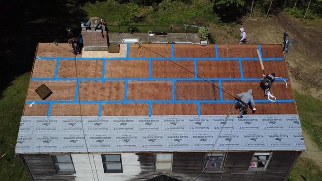 Seams Are Taped & Ice-and-Water Shield Is Installed