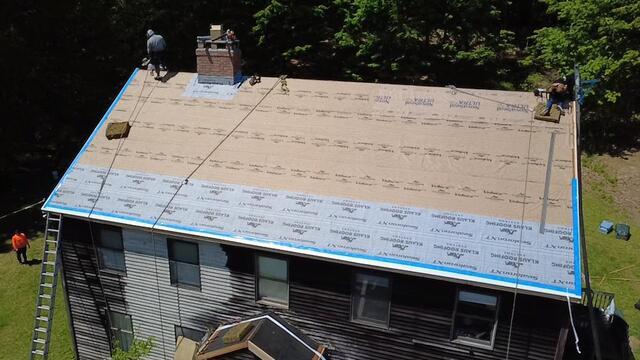 Drip Edge & Rake Metal Flashing Are Installed