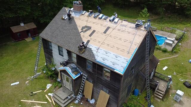 New Shingles Are Installed
