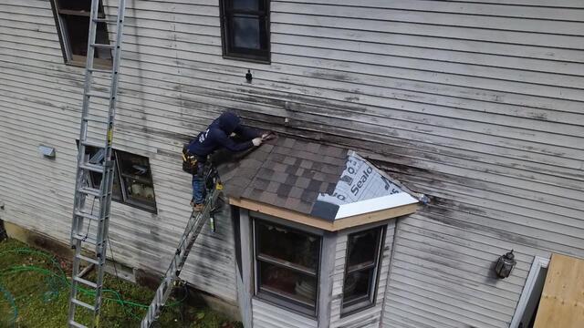 New Shingles for the Bay Window