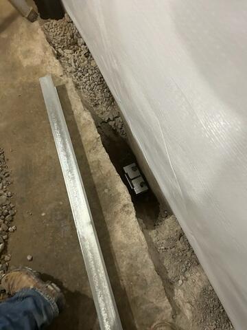 Trench Dug and CleanSpace added to walls