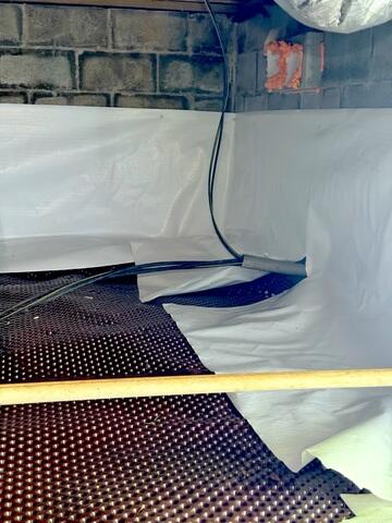 Installing Liner Over Matting