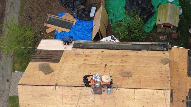 New Plywood Is Installed