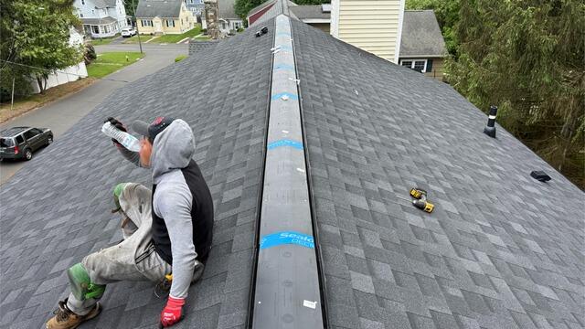 Ridge Vent Is Installed
