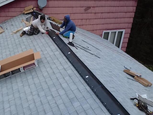Ridge Vent Is Installed