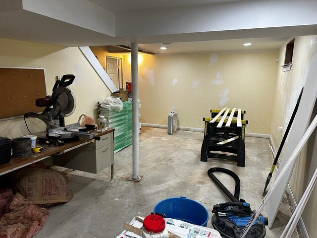 Damaged Finished Basement