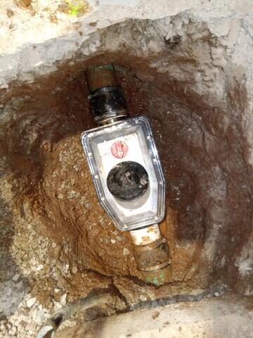 Valve installed