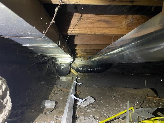 Before: Moisture and Heat Loss in the Crawl Space