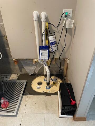 TripleSafe™ Sump Pump System Installed