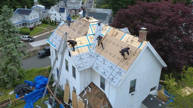 Seams Are Taped & Underlayment Is Installed