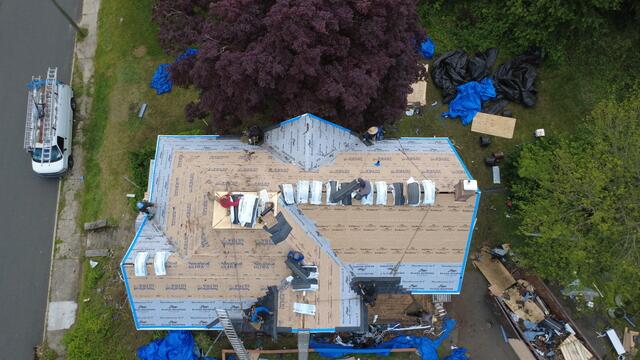 New Shingles Are Installed