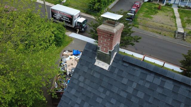 New Flashing Is Installed on the Chimney