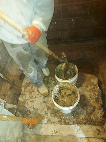 Trench is dug