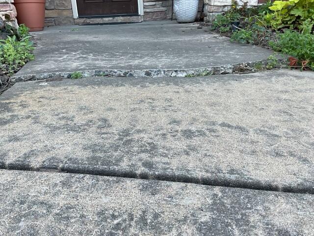 Concrete Sidewalk Sinking