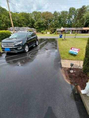 Driveway after cleaning