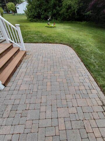 Pavers after cleaning