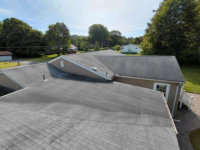 Roof before cleaning