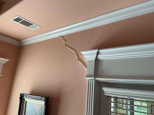 Major Interior Cracking