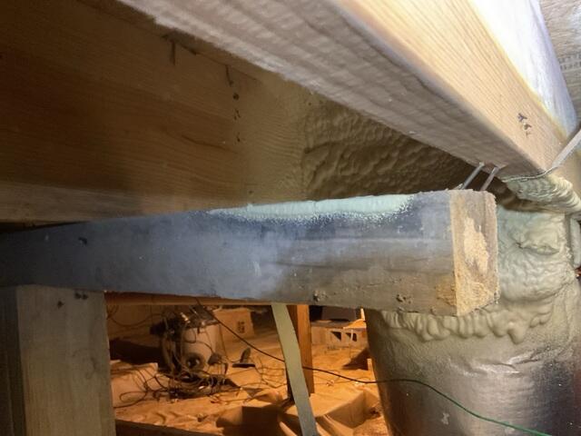 Beams Not Supporting