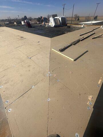 The flat roof is the next step.