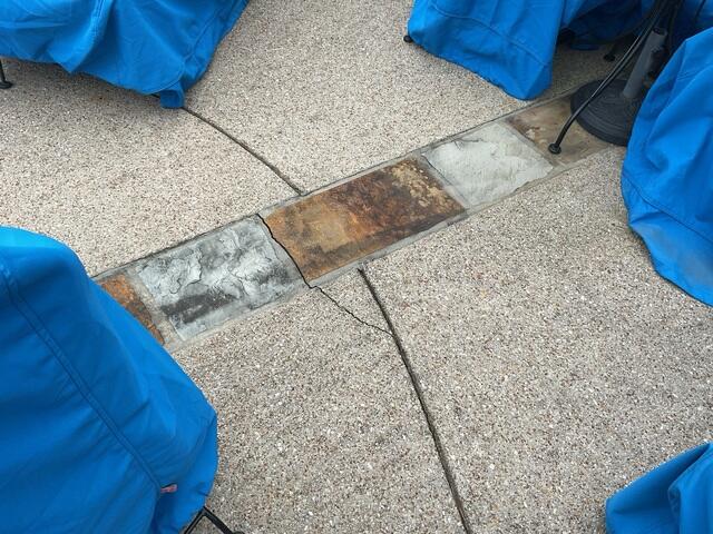 Cracked Concrete Pool Deck