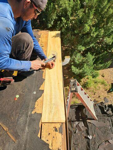 Replacement of damaged decking.